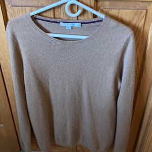 Boden Tan cashmere Sweater size 12
